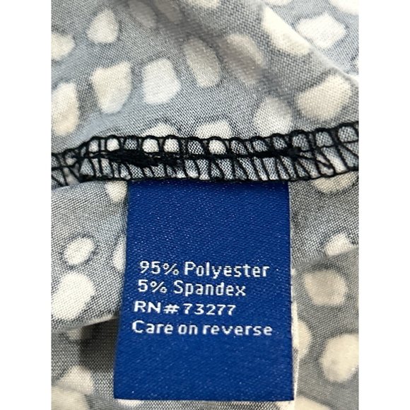 Apt. 9 Black & White Print Dress With Roll Tab Sleeves And Pockets, Size Medium - Picture 5 of 8